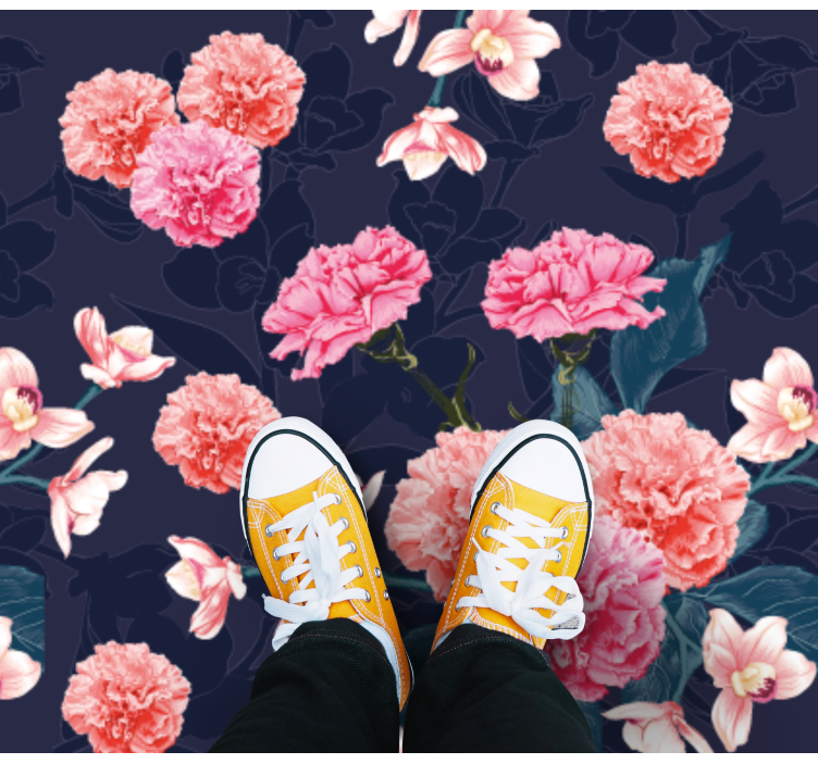 Covor vinil flori și plante motivul botanic al visului - TenStickers