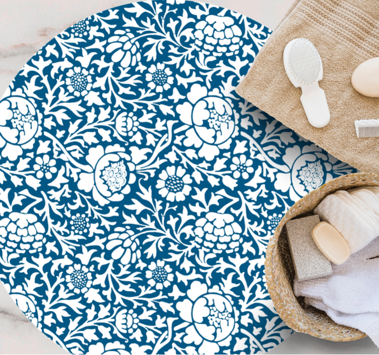 Covor vinil flori și plante stil de model floral - TenStickers