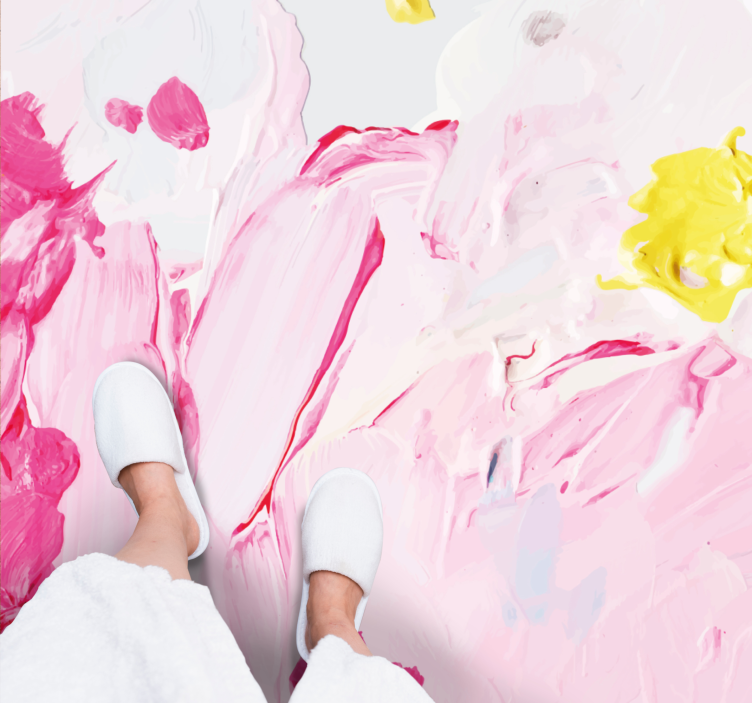 Covor de vinil adolescenți picturi abstracte - TenStickers