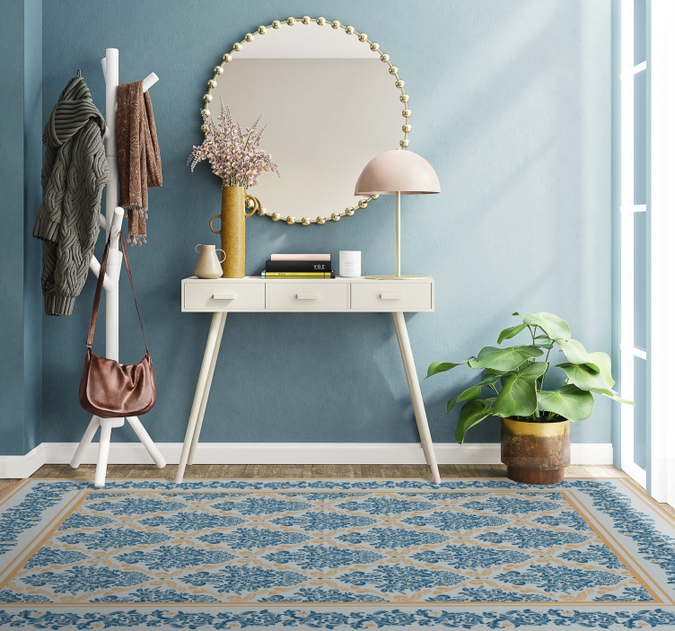 Covor vinil hol intrare baroc floral elegant - TenStickers