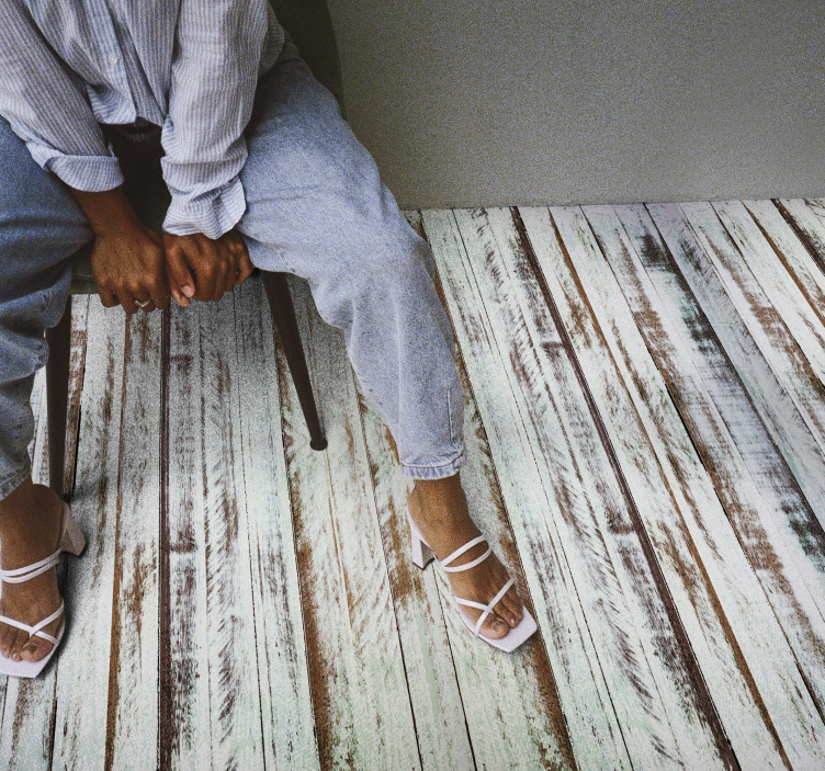 Covor vinil efect lemn desfășurarea lemnului Dedesubturarea lemnu - TenStickers