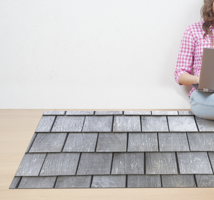 Covor de vinil efect de piatră model de șindrilă - TenStickers