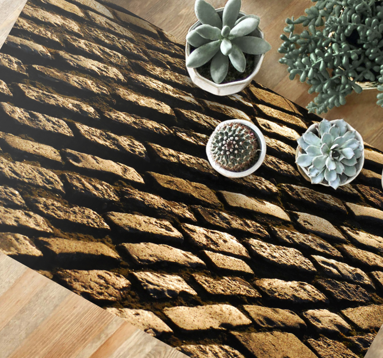 Covor de vinil efect de piatră potecă pietruită - TenStickers