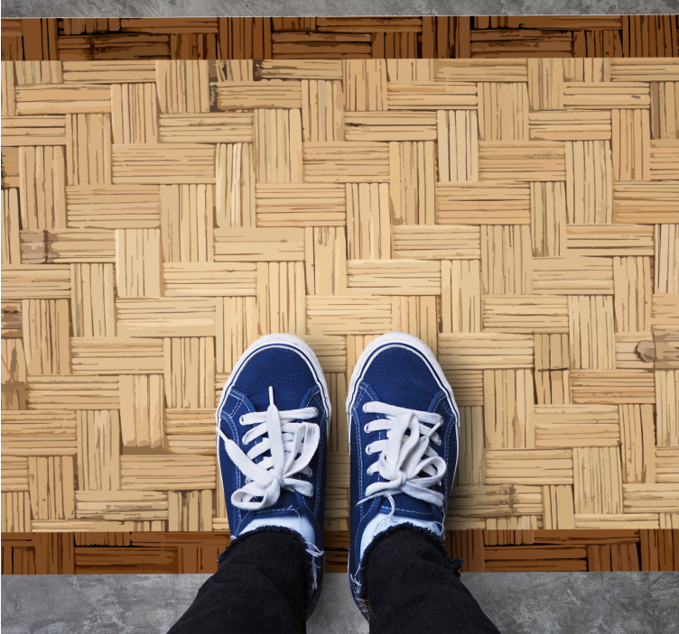 Covor vinil hol intrare suprafață țesută organică - TenStickers