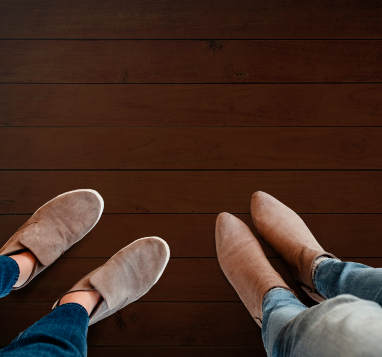 Covor vinil lemn textură maro închis - TenStickers