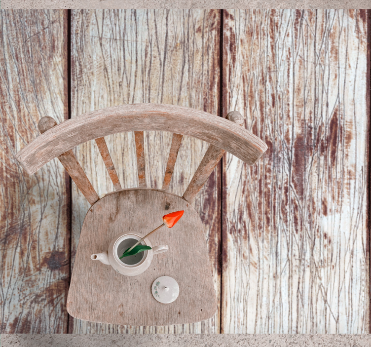 Covor vinil lemn textură maro patinată - TenStickers