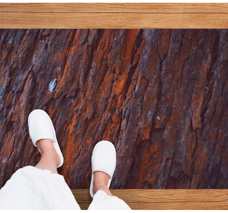 Covor vinil lemn scoarță rustică - TenStickers