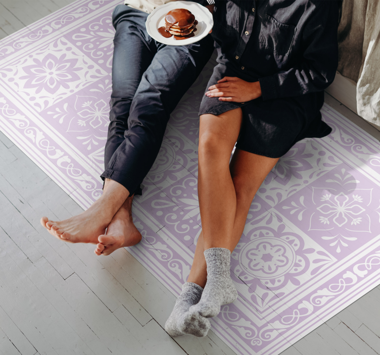 Covor de vinil pentru baie eleganța mandalei - TenStickers