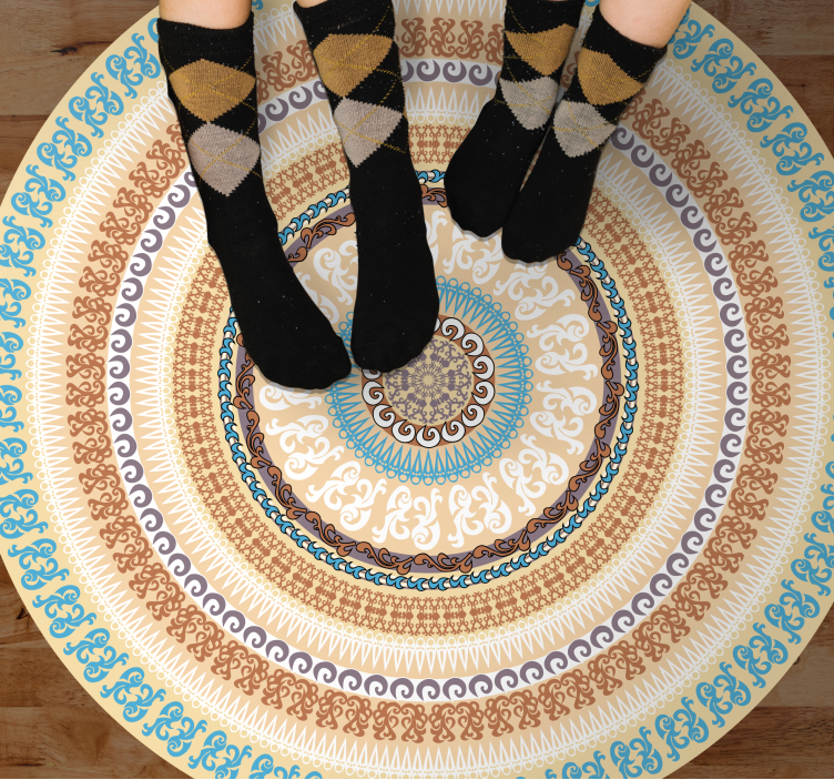 Covor vinil mandala model de cerc mandala - TenStickers