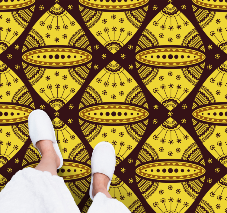 Covor vinil mandala simetrie inspirată de mandale - TenStickers