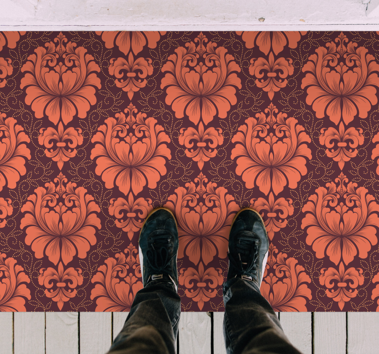 Covor vinil mandala simetrie ornamentată - TenStickers