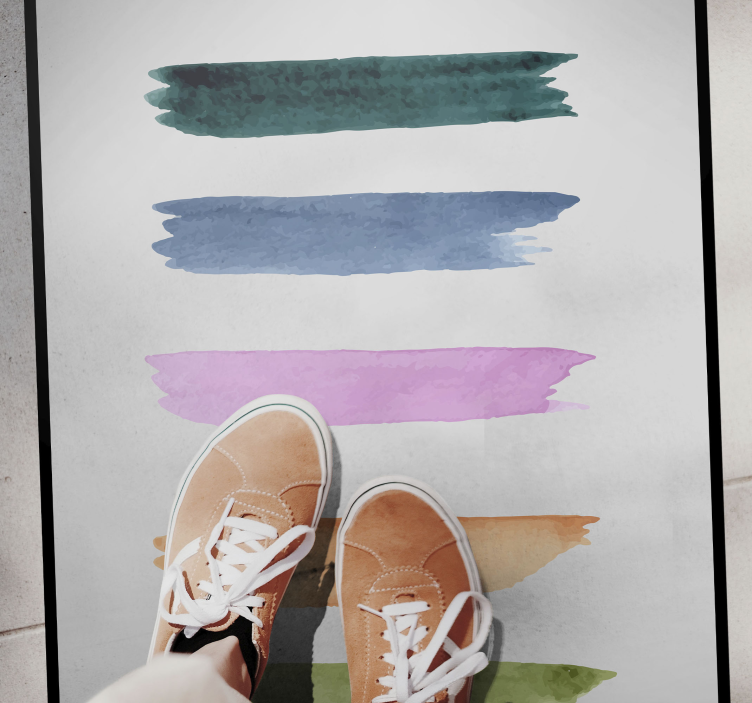 Covor vinil minimalist dungi de acuarelă - TenStickers