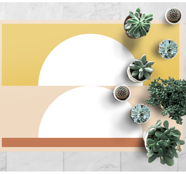 Covor vinil minimalist minimalism circular - TenStickers