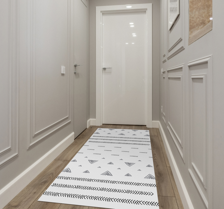 Covor de vinil etnic modele geometrice contemporane - TenStickers