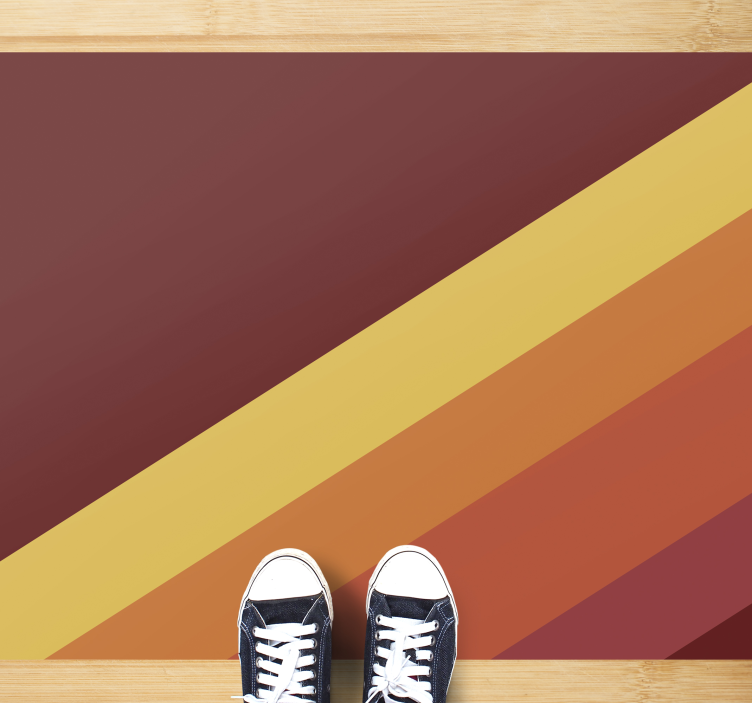 Covor vinil minimalist motiv vibrant cu dungi - TenStickers