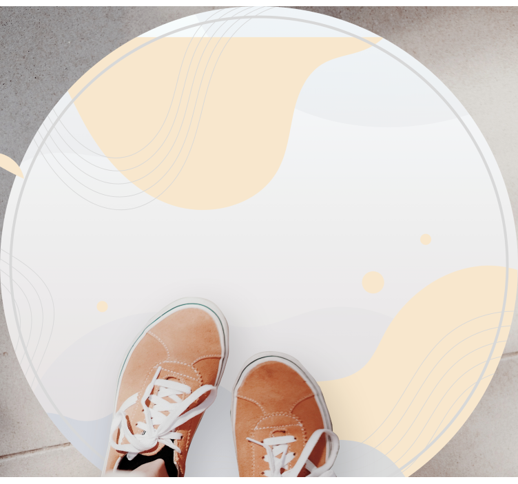 Covor vinil minimalist motive de valuri blânde - TenStickers