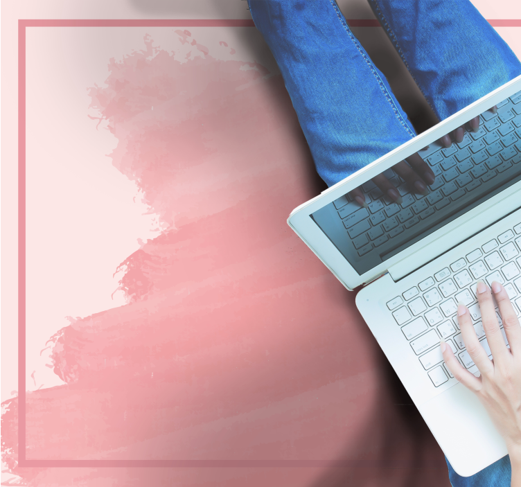 Covor vinil dormitor nuanțe de roz pal - TenStickers