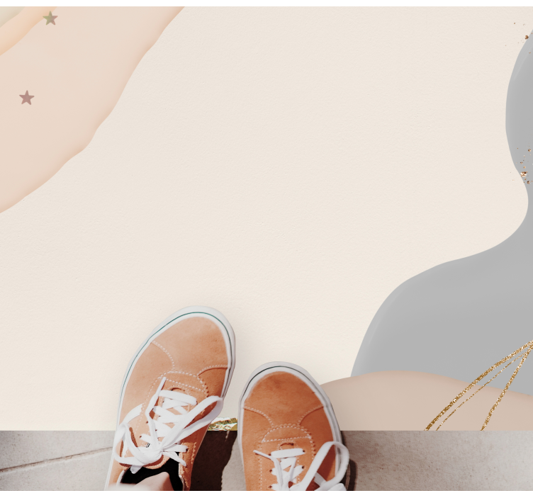 Covor vinil minimalist valuri moi abstracte - TenStickers