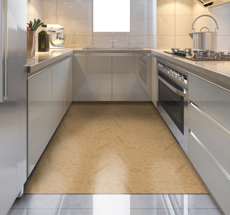 Covor vinil model pastă maro - TenStickers