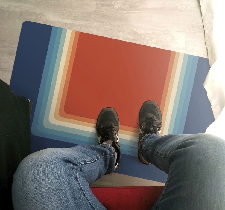 Covor vinil modern dungi stratificate vibrante - TenStickers