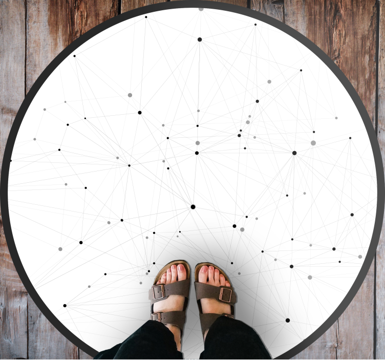 Covor vinil modern model de rețea abstract - TenStickers