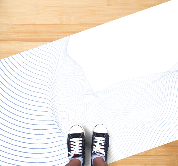 Covor vinil modern model de undă fluidă - TenStickers