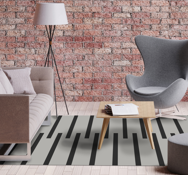 Covor vinil modern model elegant cu dungi - TenStickers