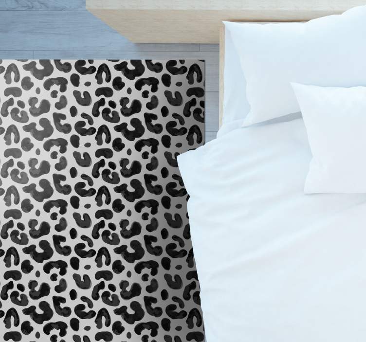 Covor vinil print animalier estetică cu model leopard - TenStickers