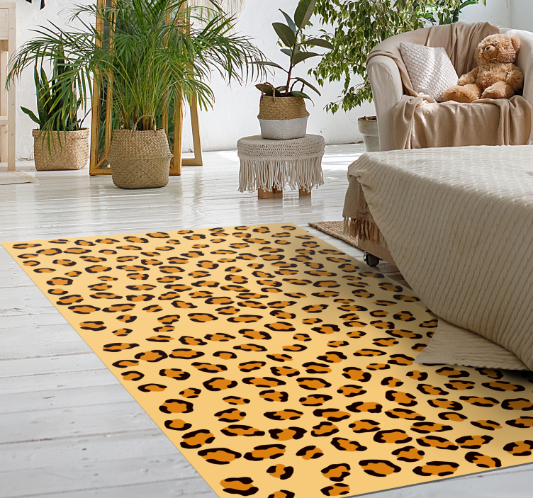 Covor vinil print animalier pete de leopard - TenStickers
