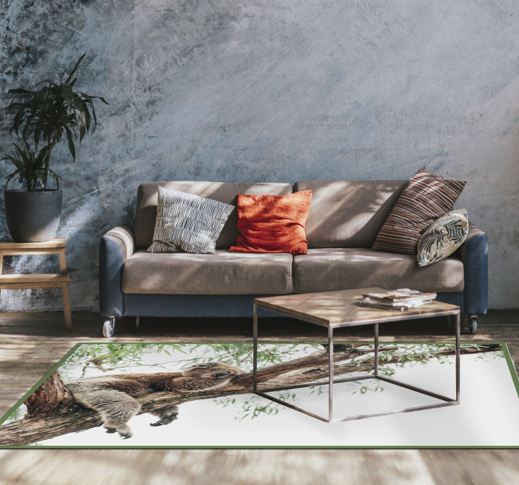 Covor vinil animal scenă cu copac koala - TenStickers