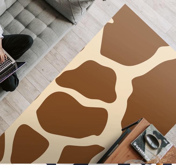 Covor vinil print animalier stilul modelului girafei - TenStickers