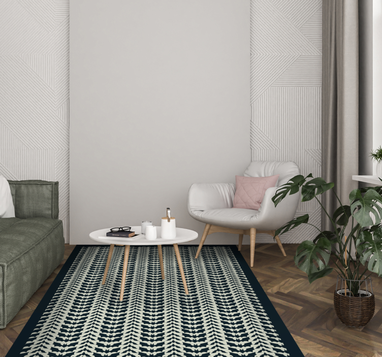 Covor vinil vărgat complexitate chevron - TenStickers