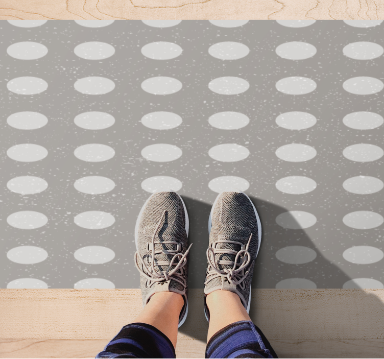 Covor vinil vărgat model de buline - TenStickers