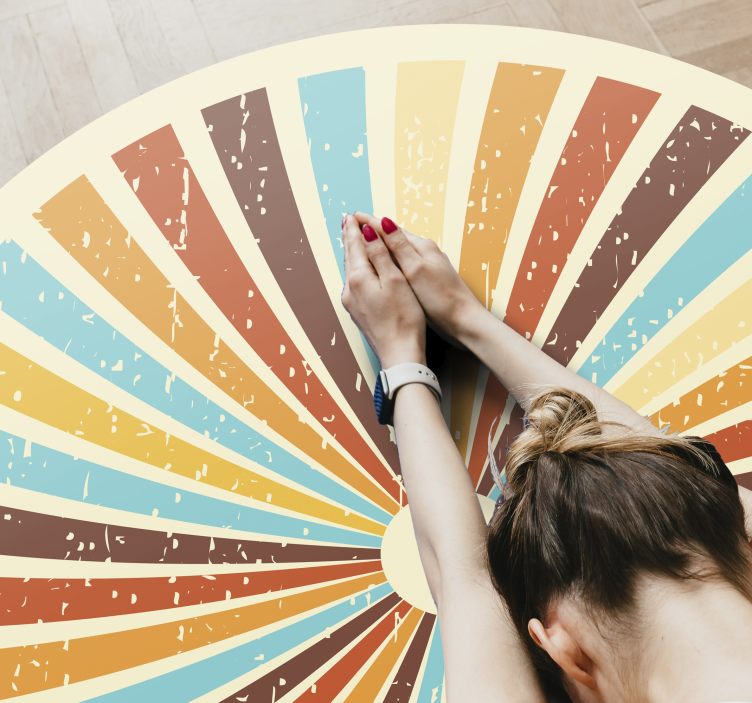 Covor de vinil epocă model radiant retro - TenStickers