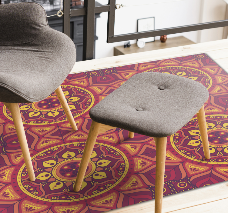 Covor luminos mandala vinil - TenStickers