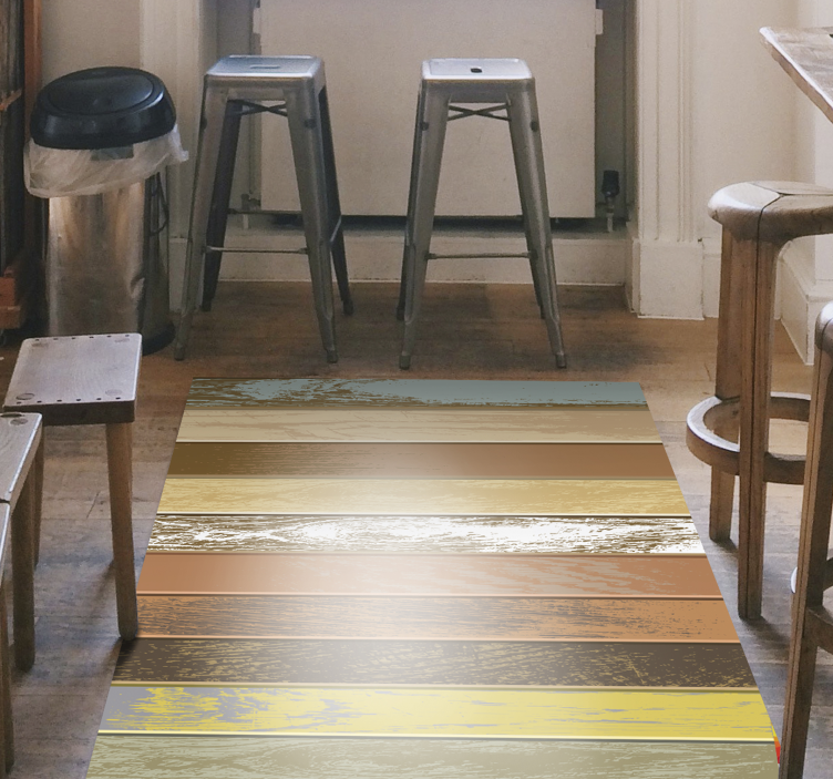 Pardoseli din lemn dale colorate - TenStickers