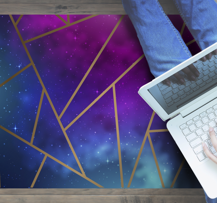 Galaxie triunghi faianță covor faianță - TenStickers