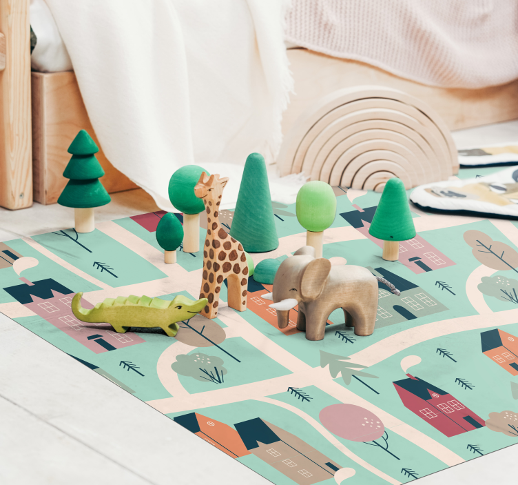 Covor drăguț model drăguț pentru copii - TenStickers