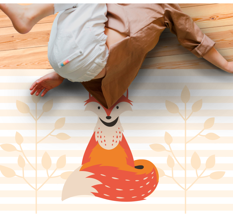 Fața unui covor drăguț de vulpe - TenStickers