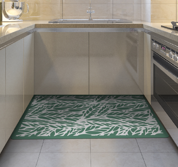 Frunze verzi covor floral jungla - TenStickers