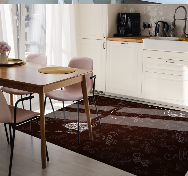 împușcat din gresie, pardoseală de bucătărie - TenStickers