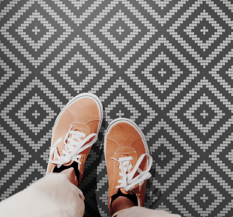 Covor din vinil cu plăci cu model gri - TenStickers