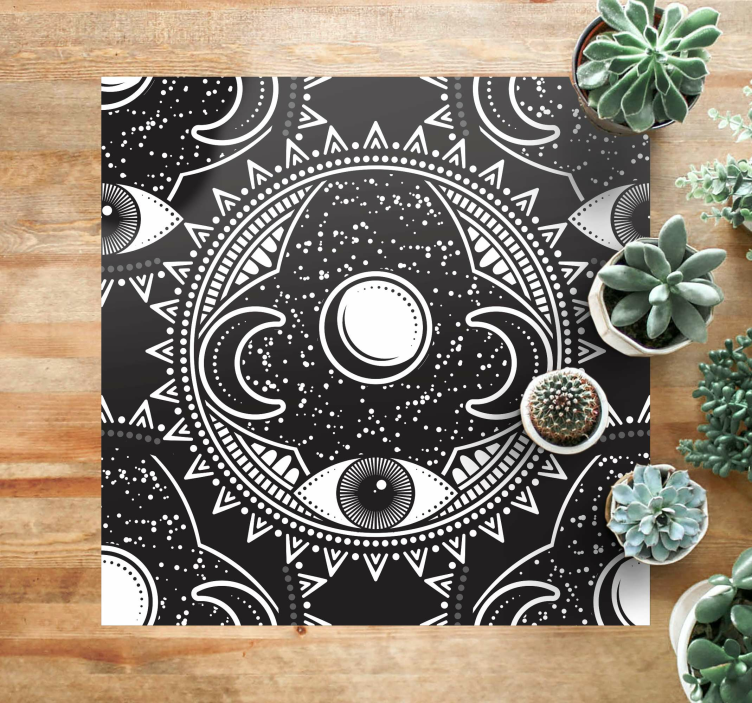 Covor de vinil tematic zodiacal mandala - TenStickers