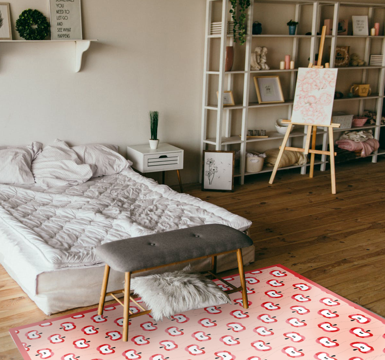 Covor modern din vin rosu mere - TenStickers