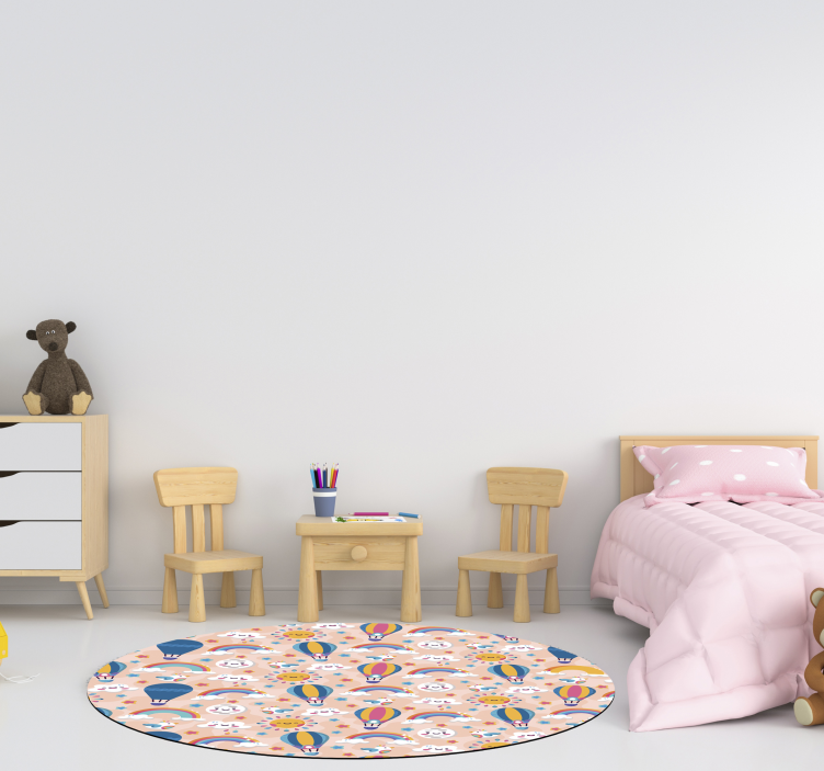 Nori fermecători și covor de vinil pentru copii curcubeu - TenStickers