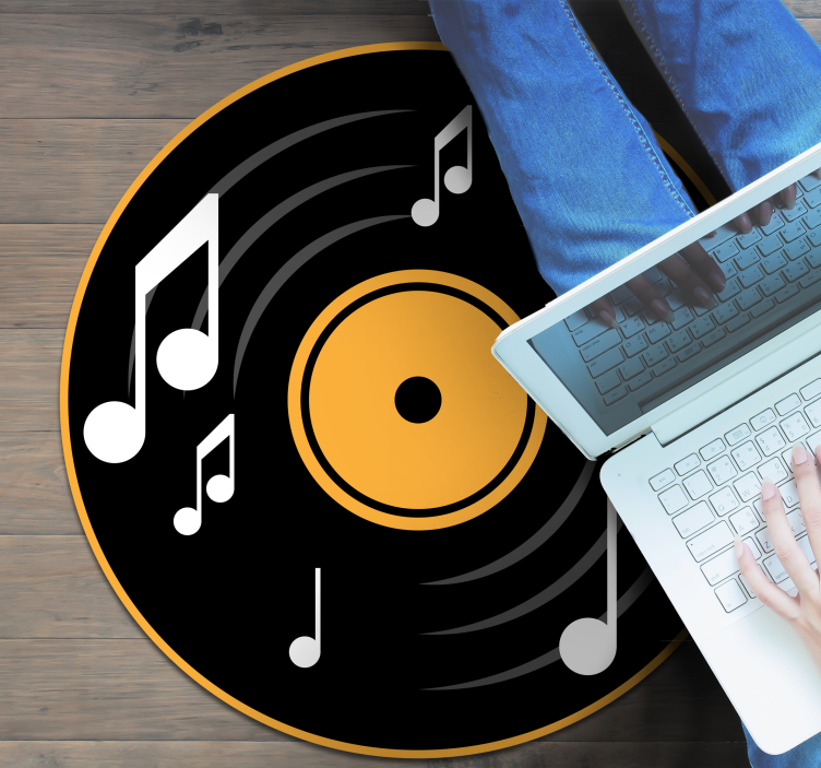 Covor de vinil pentru note muzicale - TenStickers