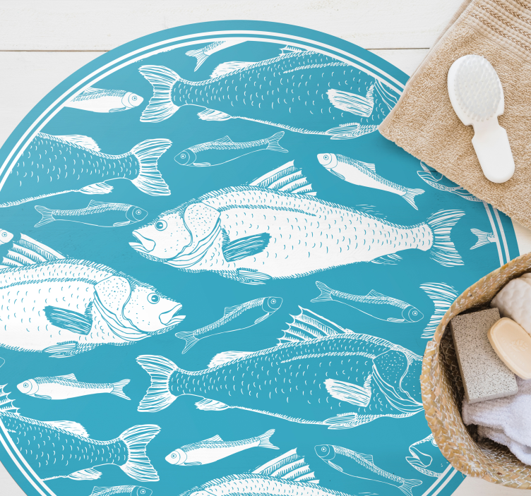 Pardoseală din lemn cu model de iarbă de mare - TenStickers