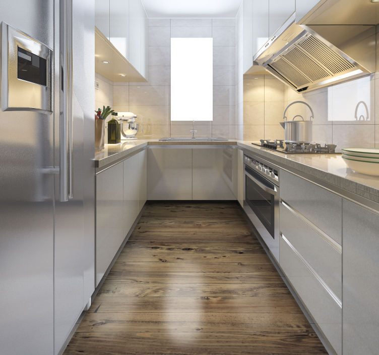 Covor de vinil cu efect de lemn uzat - TenStickers