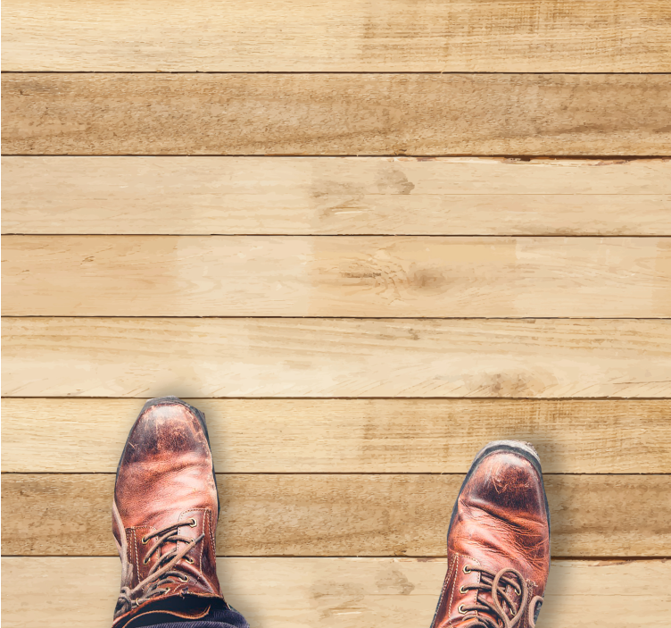 Covoare din lemn de culoare deschisă, covor de vinil efect lemn - TenStickers