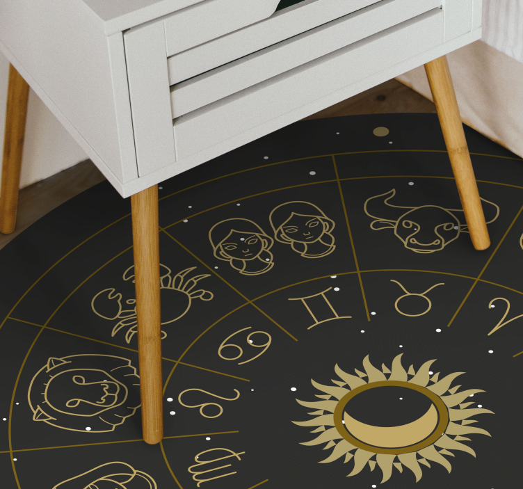 Zodii mandala semne covor modern - TenStickers
